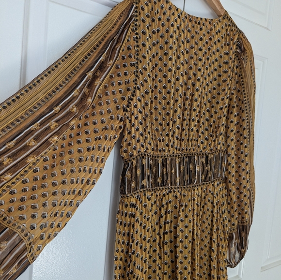 Ulla Johnson Silk Golden Flutter Dress - Picture 9 of 12